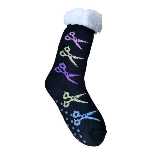 Rainbow Shears Slipper Socks