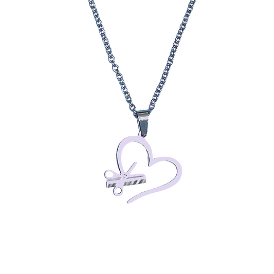 Scissor Heart Necklace