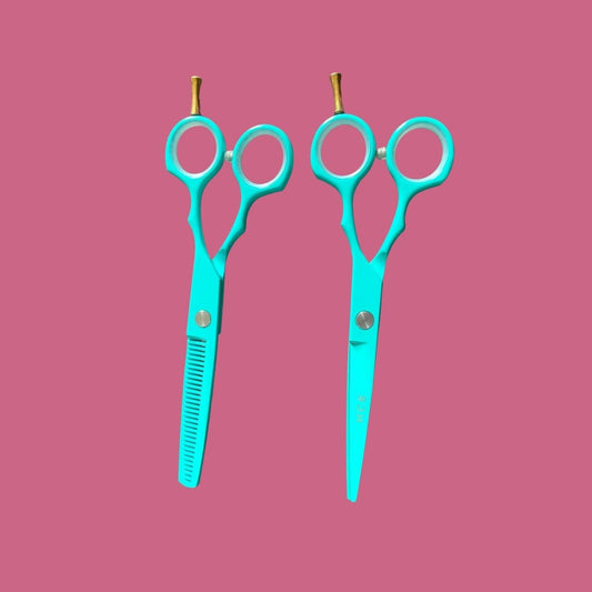 Left Handed Turquoise Shears Set
