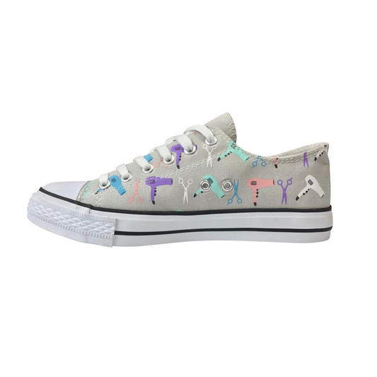 Grey Multicolored Hairstylist Sneakers
