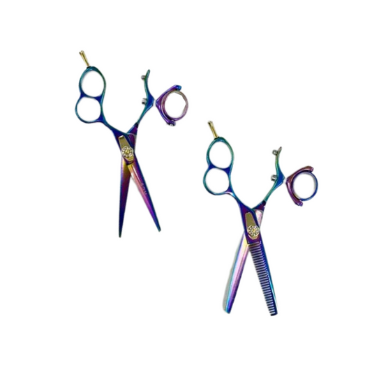 Left Handed Rainbow Swivel Shears Set