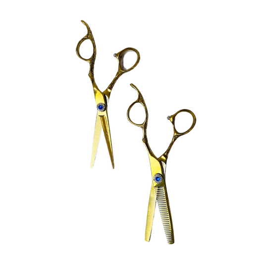 Left Handed Gold Shears Set