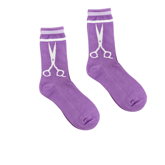 Purple Shears Socks